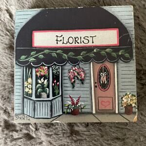 Brandywine Woodcrafts Downtown Houses Florist Shelf Sitter